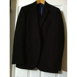 BILLY LONDON MENS NEW BLACK POLYESTER BLEND DOUBLE VENTED SPORT JACKET SIZE:38R